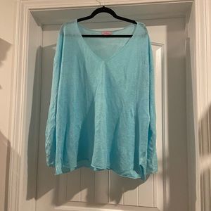 Lilly Pulitzer Linen Sweater Sz XL